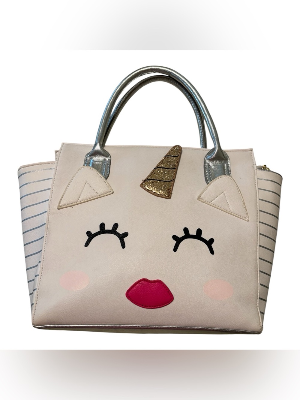 Betsey Johnson unicorn 3-way tote - EUC